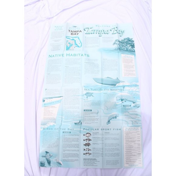 1997 Tampa Bay Boaters Guide Map Vintage 88501 - Picture 6 of 6